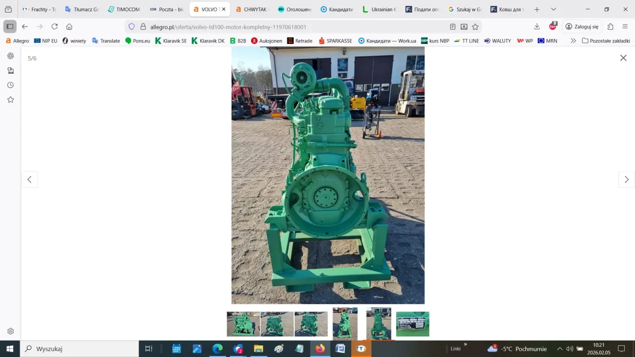 Kомплектний двигун Volvo TD100 5