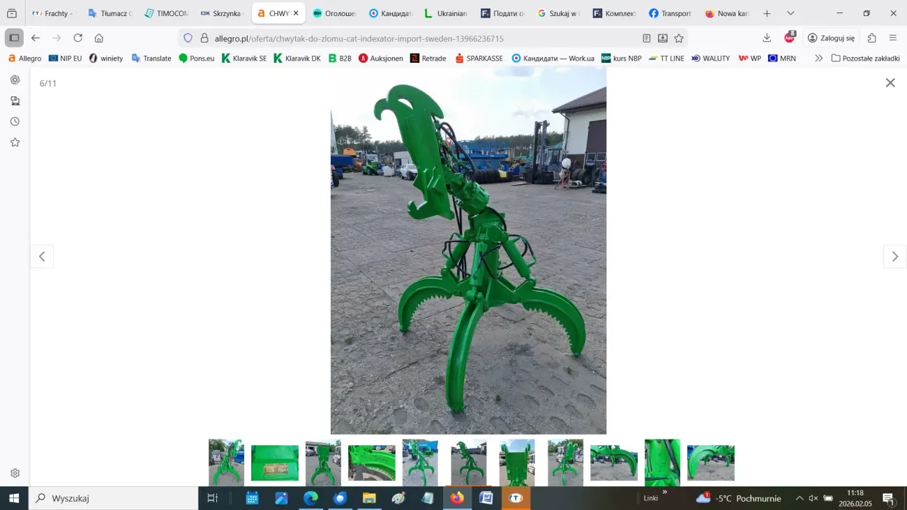 Гідравлічний захват CAT-INDEXATOR для брухту 5