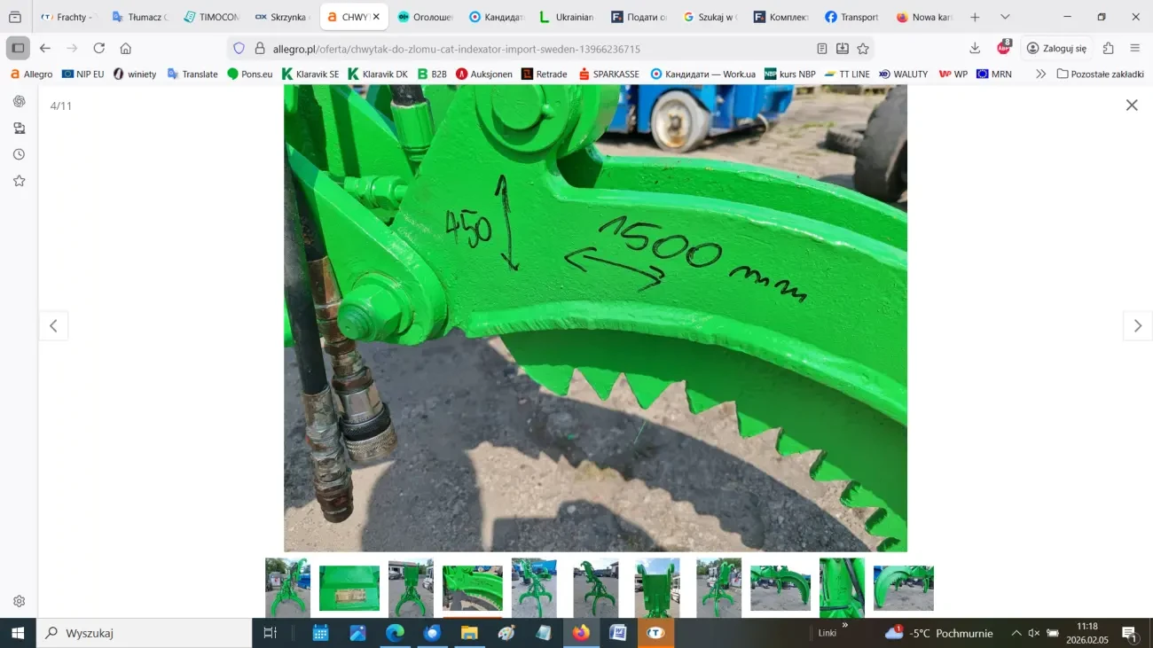 Гідравлічний захват CAT-INDEXATOR для брухту 3