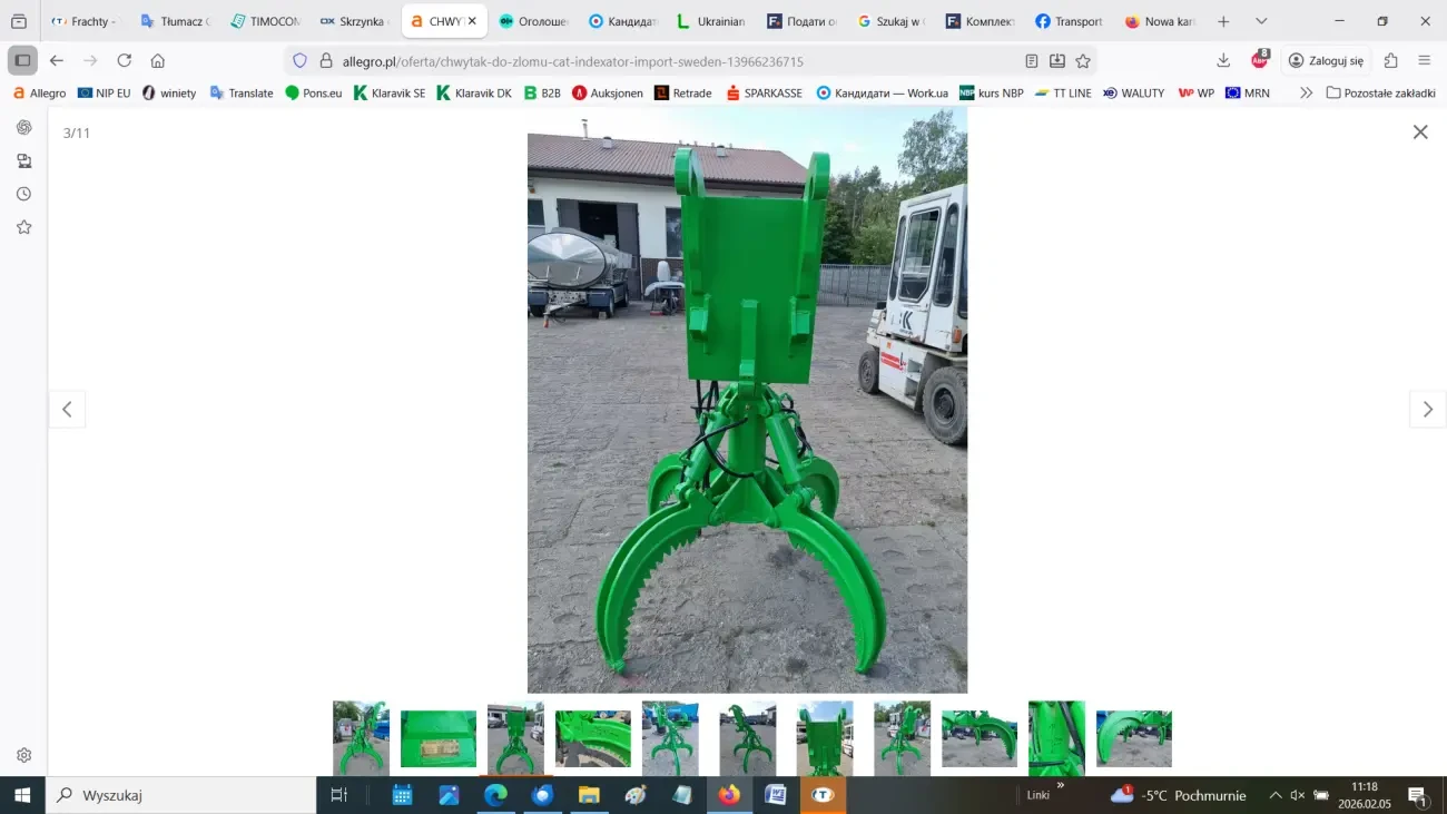 Гідравлічний захват CAT-INDEXATOR для брухту 2