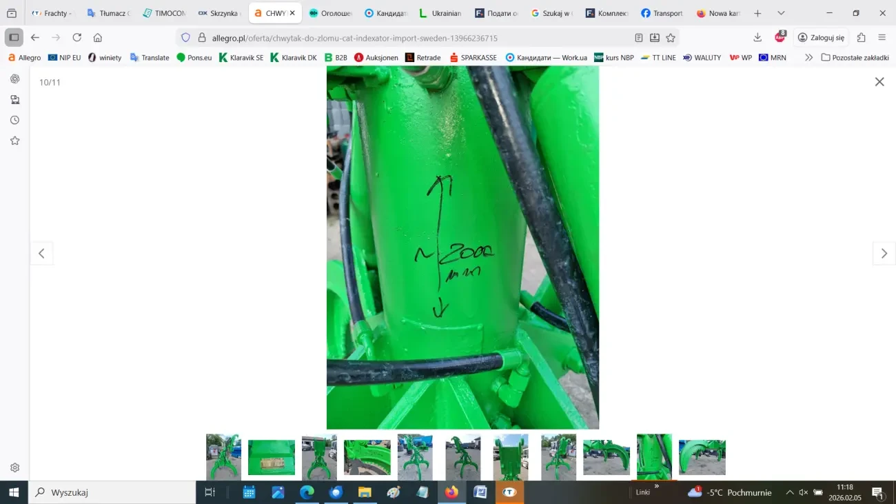 Гідравлічний захват CAT-INDEXATOR для брухту 9