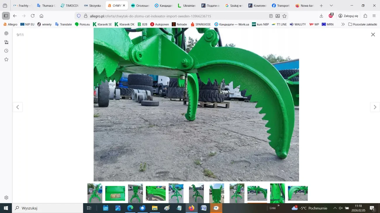 Гідравлічний захват CAT-INDEXATOR для брухту 7