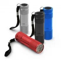 Ліхтарик LED Esperanza Altair метал 9 діодів та 3 батарейки ААА