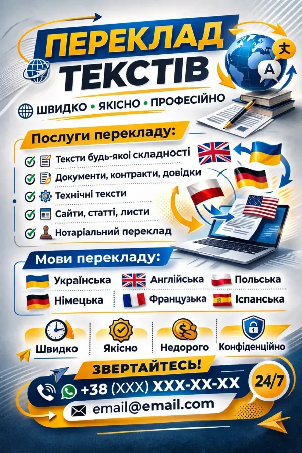 переклад текста