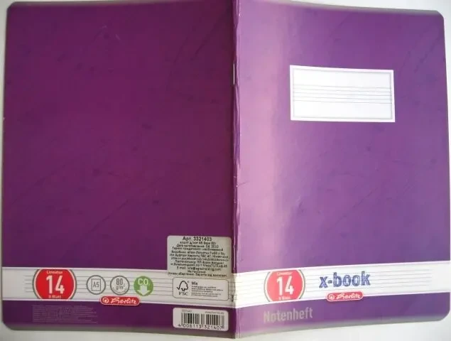 Альбом для нот а4 и тетрадь для нот  а5, а6, набор 4 штуки 5