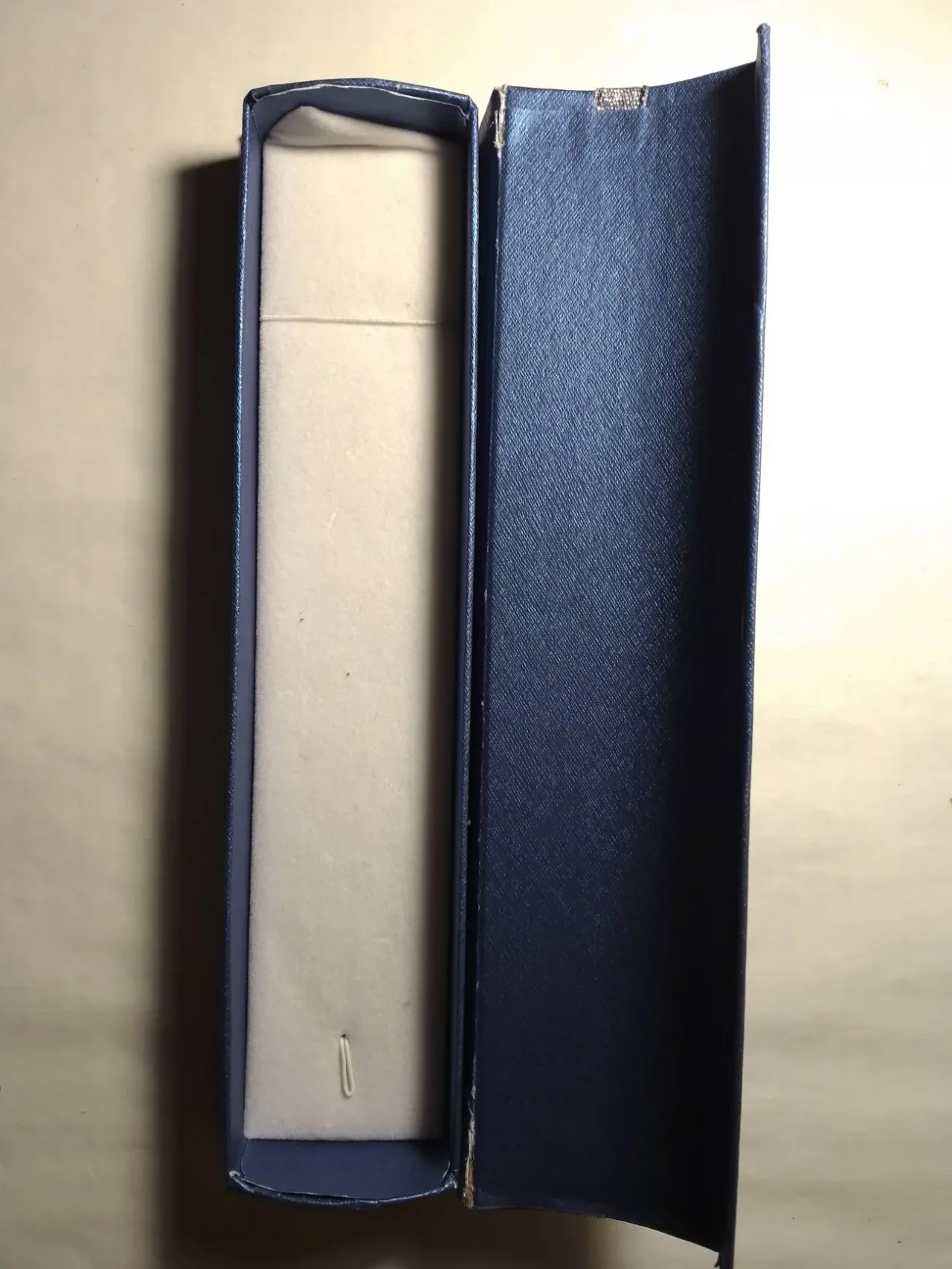 Для подарка синяя коробочка длинная подарочная упаковочная,  маленькая 2