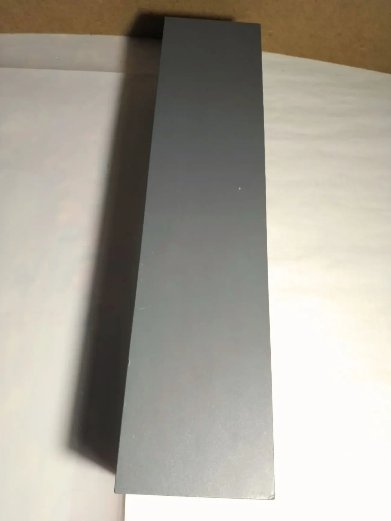 Полочка серая деревянная маленькая, 10 на 42 см, под мелочи, полка 2