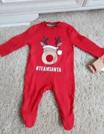 Новогодний человечек на малыша 0-3 месяцев