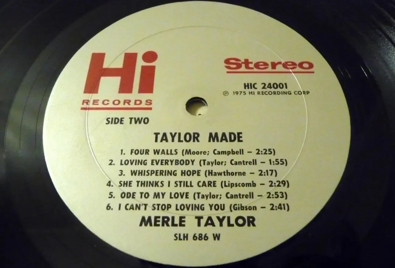 Виниловая пластинка - RARE (MERLE 'RED' TAYLOR 1975 'Taylor Made (The 10