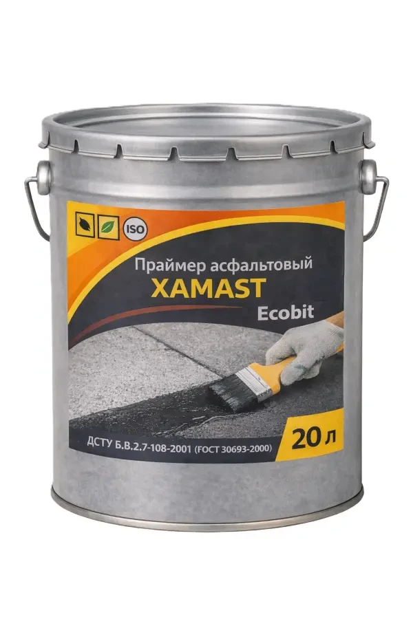 Праймер асфальтовый ХАМАСТ ЭКОБИТ ведро 20,0 л ДСТУ Б.В.2.7-108-2001