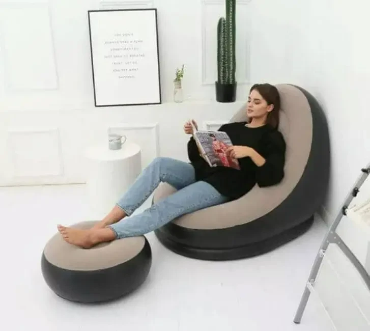 Надувне садове крісло з пуфіком Air Sofa Comfort zd-33223 2