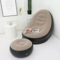 Надувне садове крісло з пуфіком Air Sofa Comfort zd-33223
