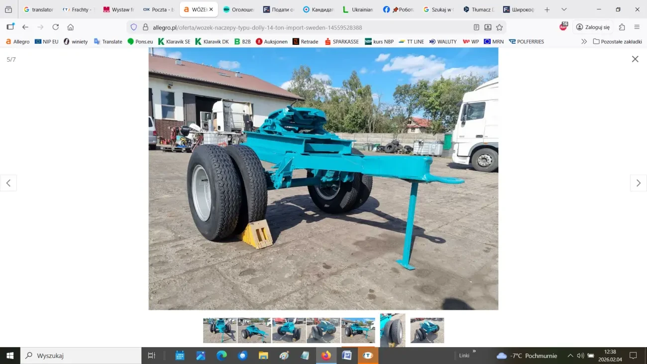 ВАНТАЖНИЙ ПРИЧЕП типу DOLLY 14 тонн 5