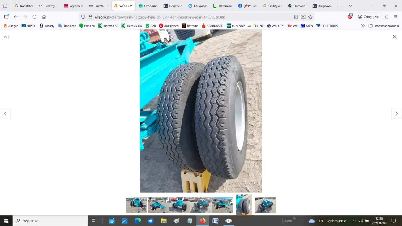 ВАНТАЖНИЙ ПРИЧЕП типу DOLLY 14 тонн 6