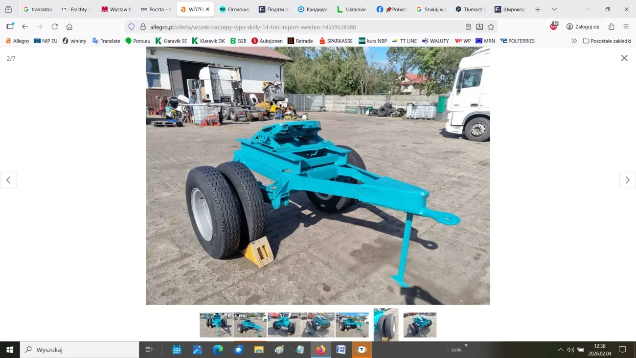 ВАНТАЖНИЙ ПРИЧЕП типу DOLLY 14 тонн 2