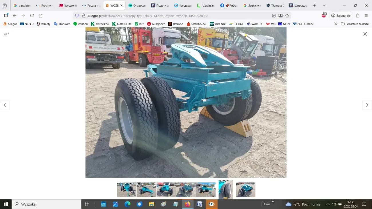 ВАНТАЖНИЙ ПРИЧЕП типу DOLLY 14 тонн 4