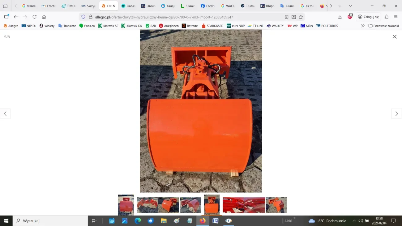 Гідравлічний захват HEMA CGS90-700 5