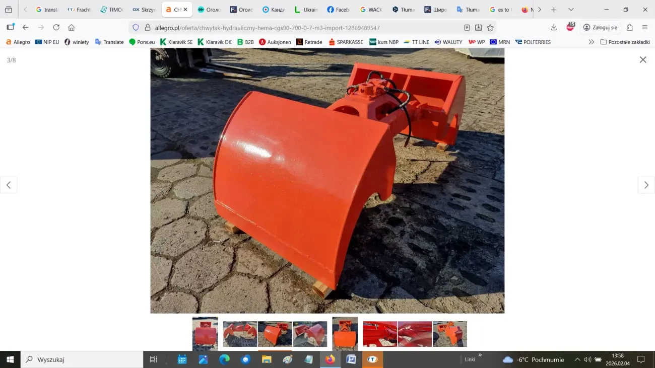 Гідравлічний захват HEMA CGS90-700 3