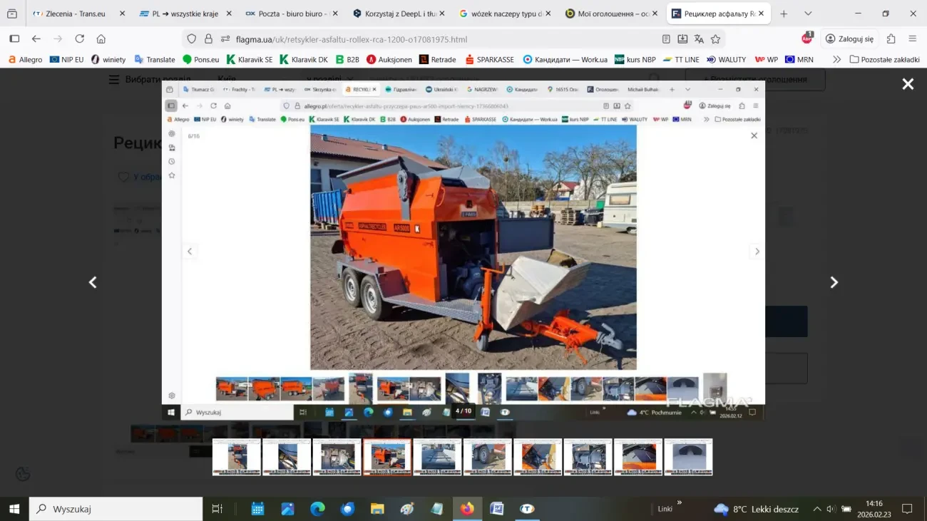 Рециклер асфальту Rollex RCA-1200