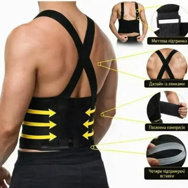 Ортопедичний пояс-ремінь для спини та попереку Belt XL-1619 3