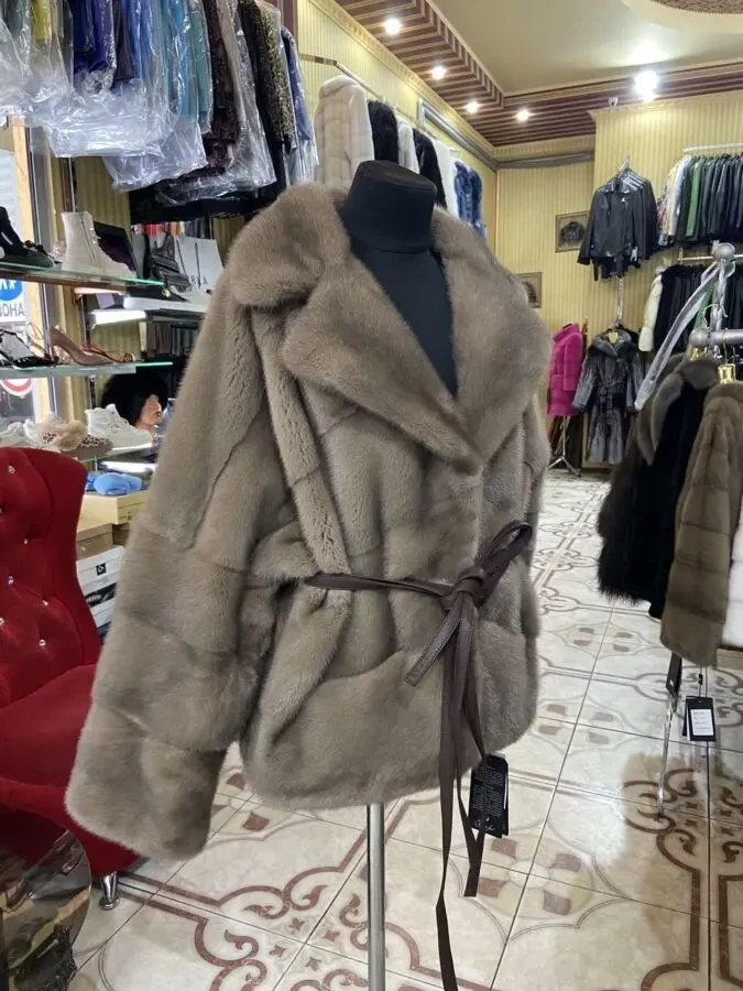 Шуби норкові автоледі,пояс 4