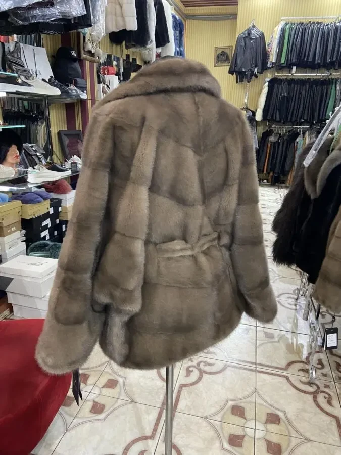 Шуби норкові автоледі,пояс 3