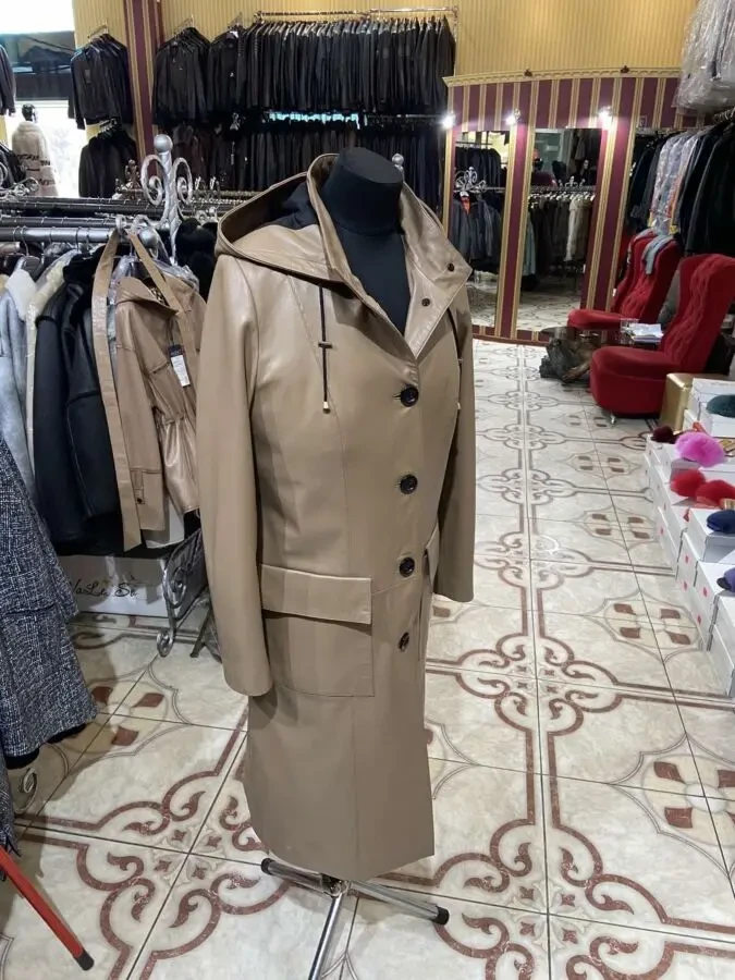 Шкіряний плащ,тренч,пуховик 3