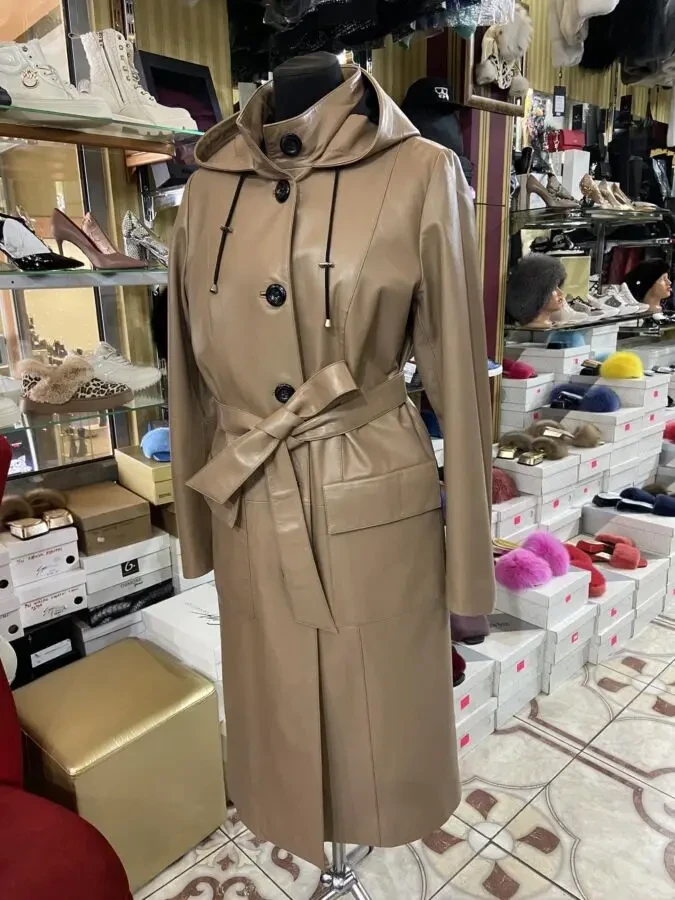 Шкіряний плащ,тренч,пуховик 4