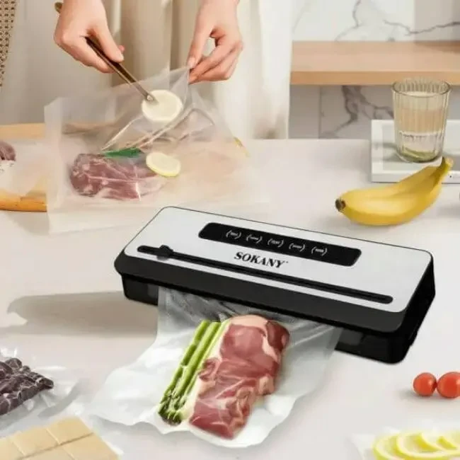 Вакуумний пакувальник для продуктів 200Вт, Sokany SK-13076 4