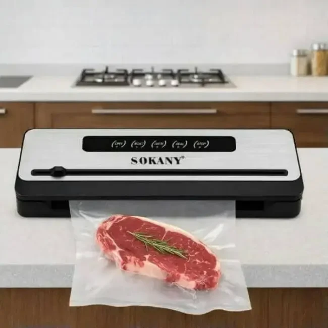 Вакуумний пакувальник для продуктів 200Вт, Sokany SK-13076 2