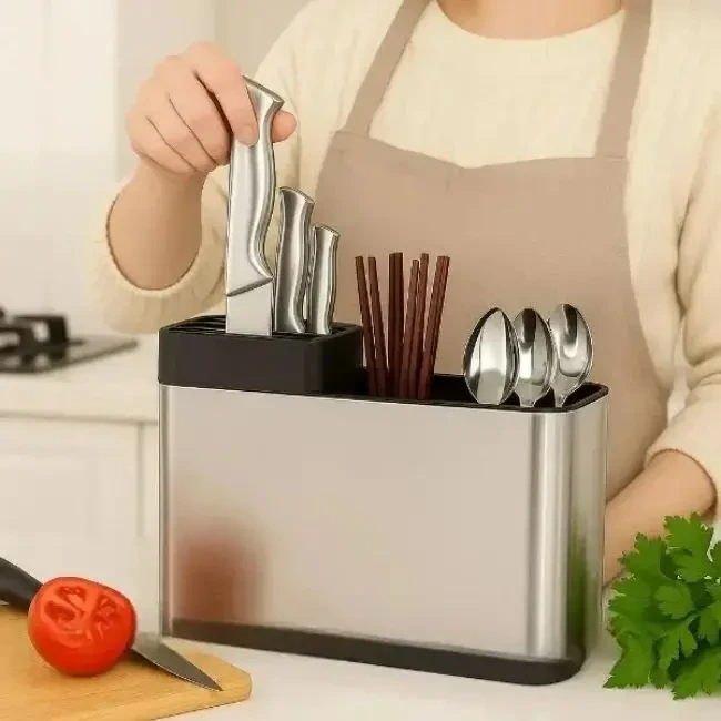 Підставка-органайзер для ножів, сірі
