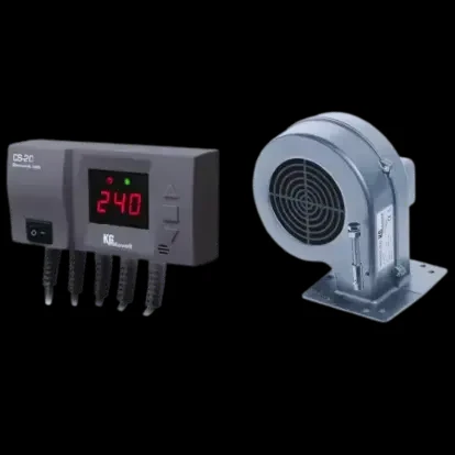 Комплект автоматики для котла KG Elektronik CS-20 і вентилятор DP-02 9