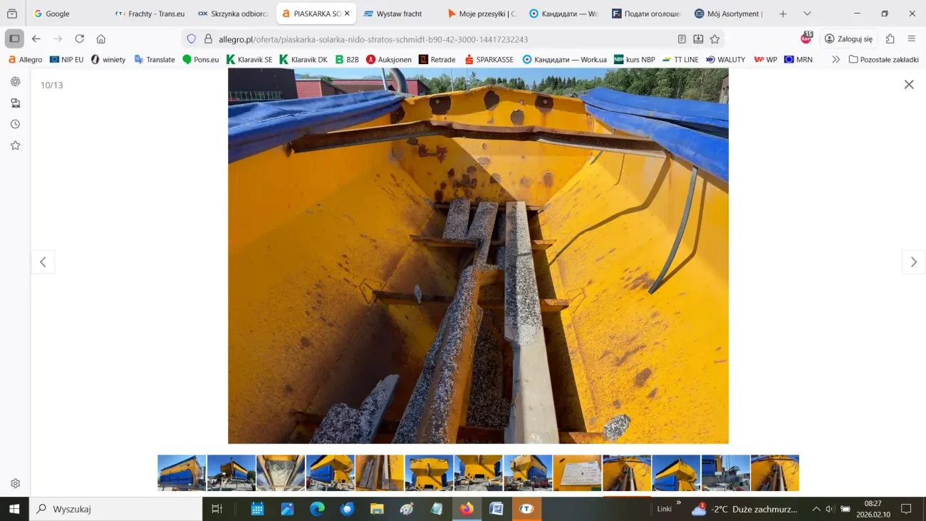 Піскорозкидальна установка (солерозкидач) 9