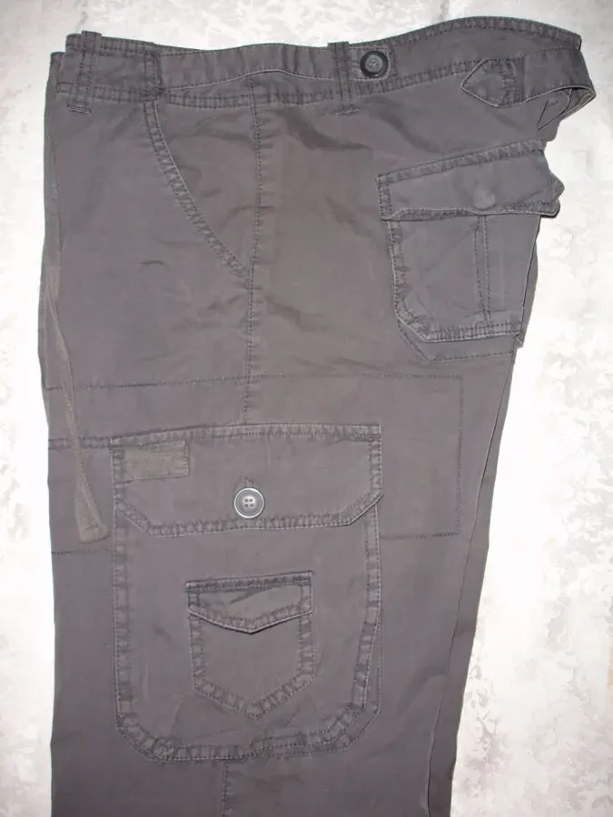 ШТАНИ 46 р. ONLY СІРО-сині. Молодіжні, широкі. НАТУРАЛЬНІ - котон. 10