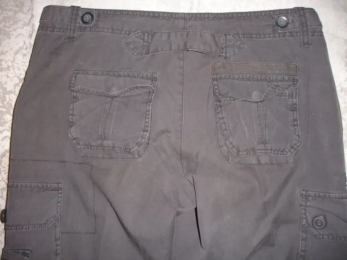 ШТАНИ 46 р. ONLY СІРО-сині. Молодіжні, широкі. НАТУРАЛЬНІ - котон. 8