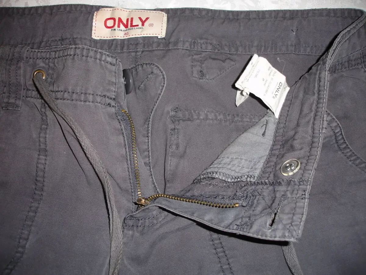 ШТАНИ 46 р. ONLY СІРО-сині. Молодіжні, широкі. НАТУРАЛЬНІ - котон. 5