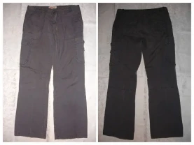 ШТАНИ 46 р. ONLY СІРО-сині. Молодіжні, широкі. НАТУРАЛЬНІ - котон.