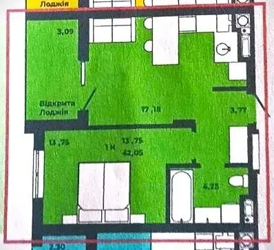 Продається 1-кімнатна квартира в новобудові вул. Героїв Крут, 10