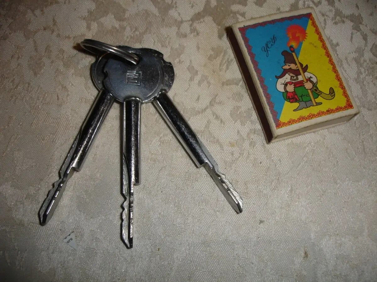 ЗАМОК накладний з фіксатором секретності ЗН1А.84. НОВИЙ. РЕТРО. 2