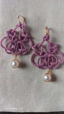 Сережки мереживні  ,кельтське фріволіте.