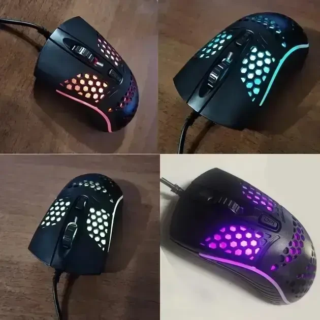Проводная USB игровая мишка проводная мышь с Led подсветкой 4
