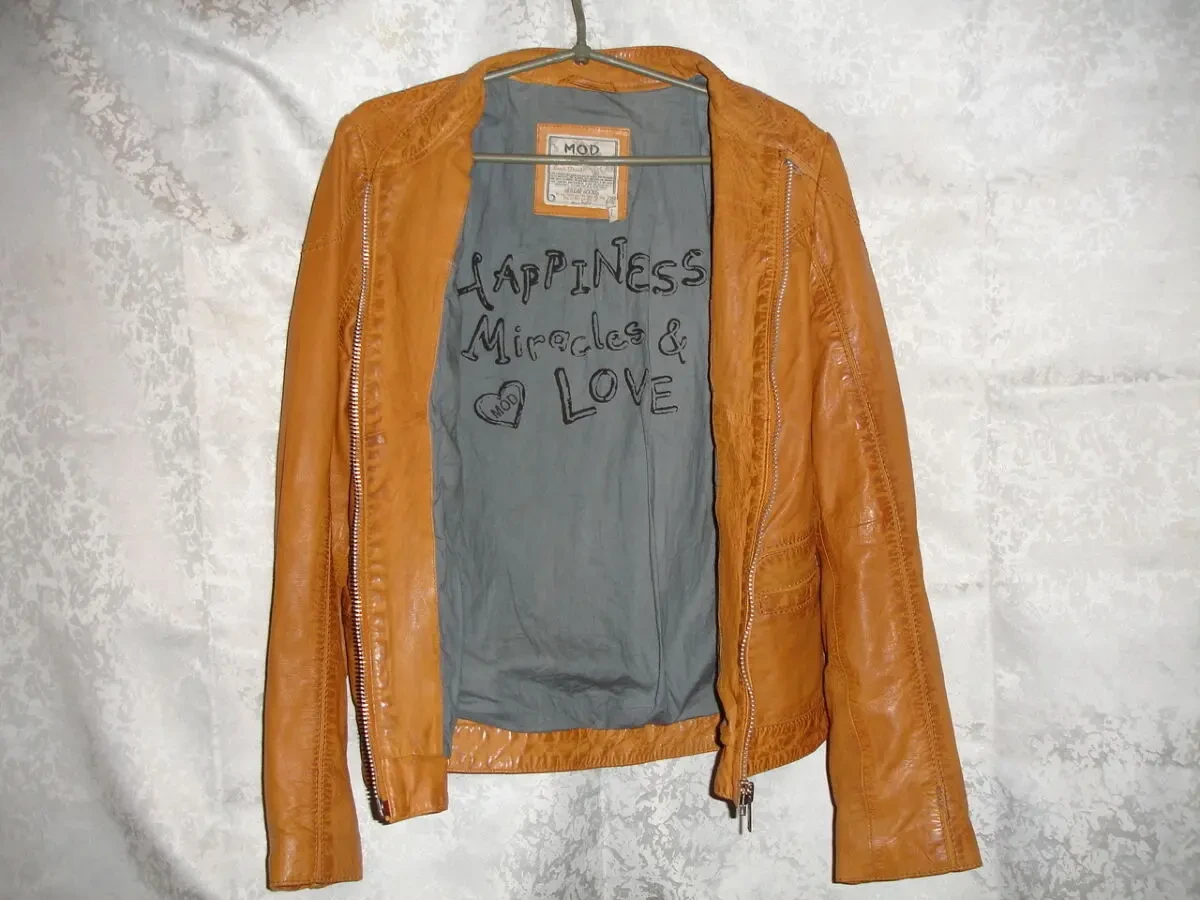 КУРТКА М-ка - ШКІРА натуральна. Колір КАРАМЕЛЬ. Бренд M.O.D. Оригінал 3