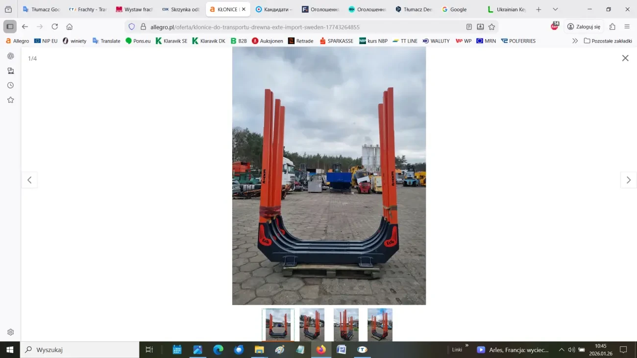 Kлониці для лісовоза ExTe (Ексте)