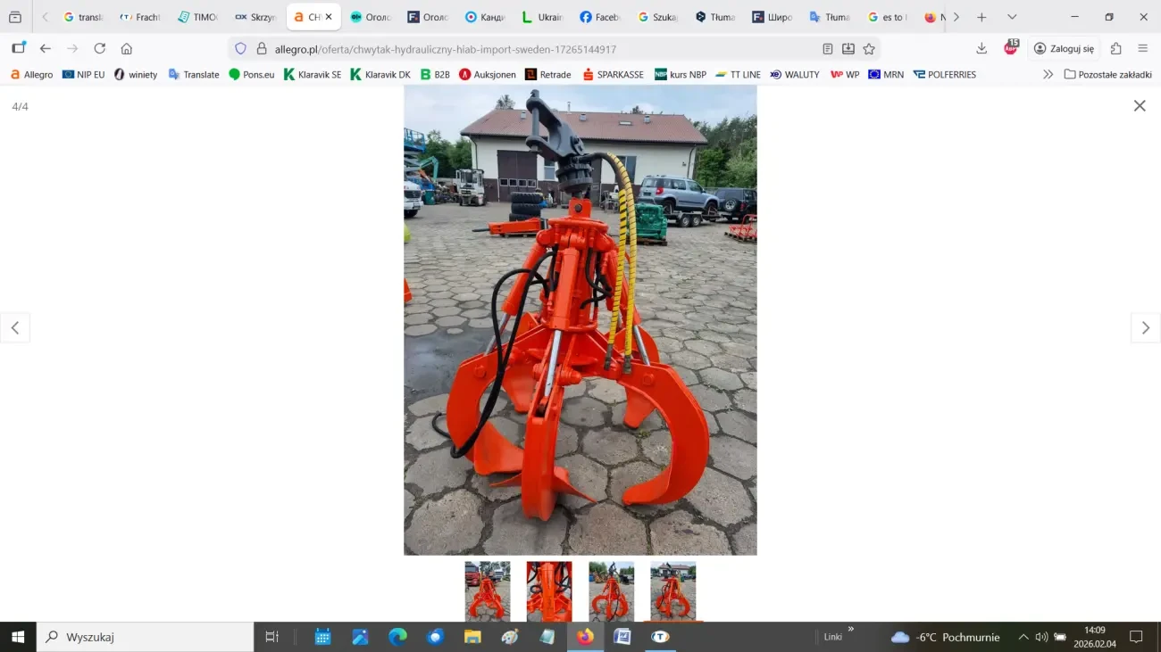 Гідравлічний багатощелепний захват для металобрухту 4