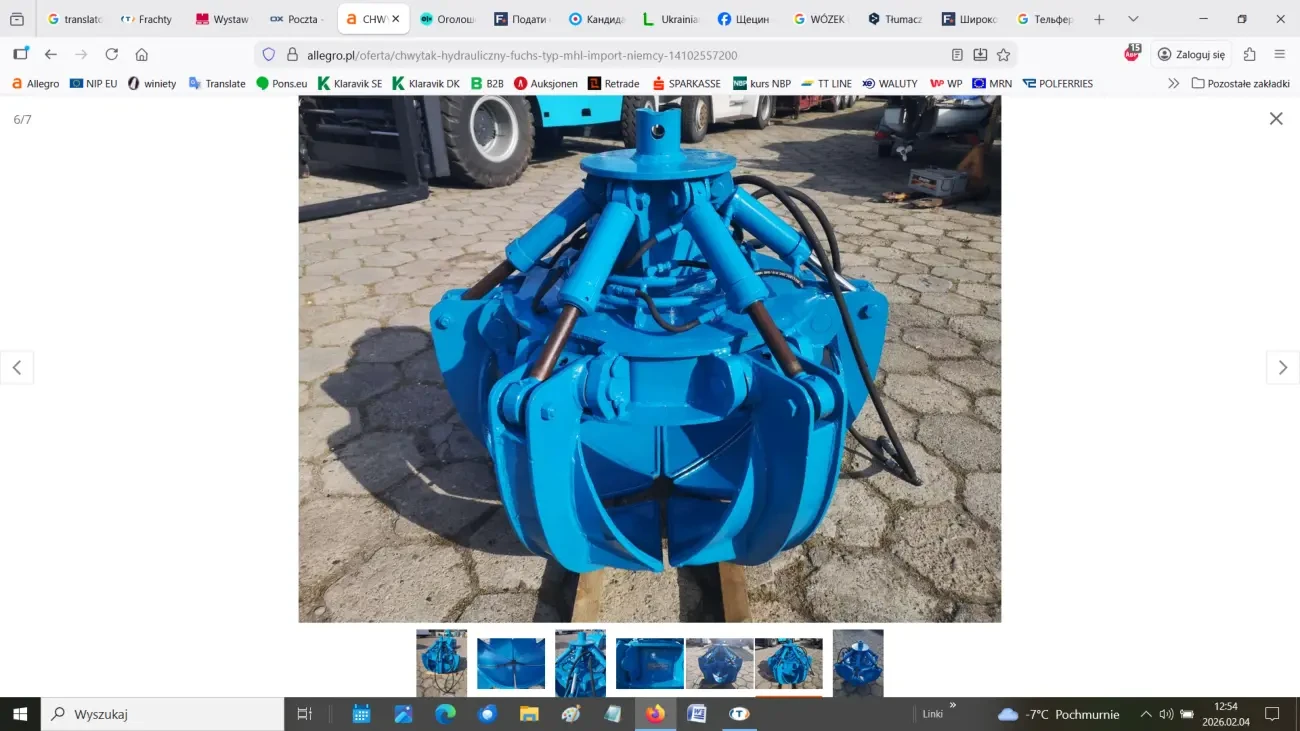 Гідравлічний грейфер для металобрухту FUCHS MHL 5