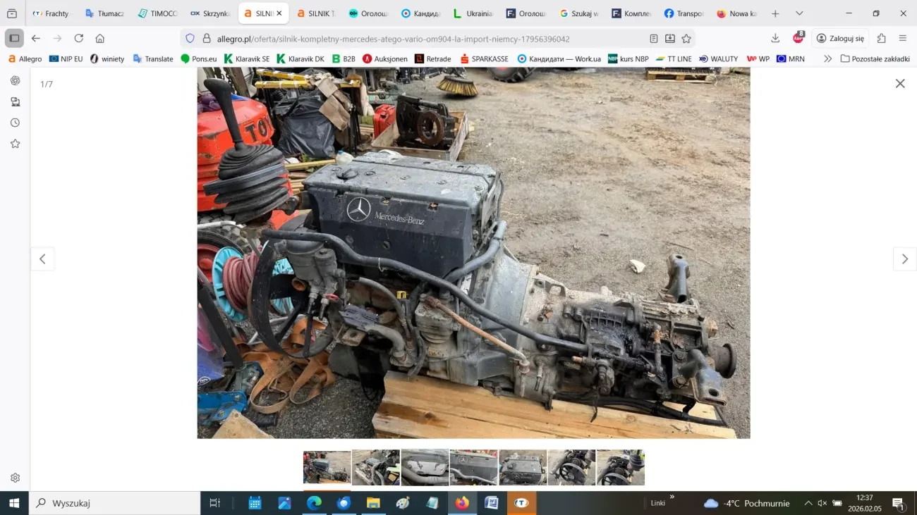 Двигун комплектний Mercedes Atego Vario OM904 LA 5