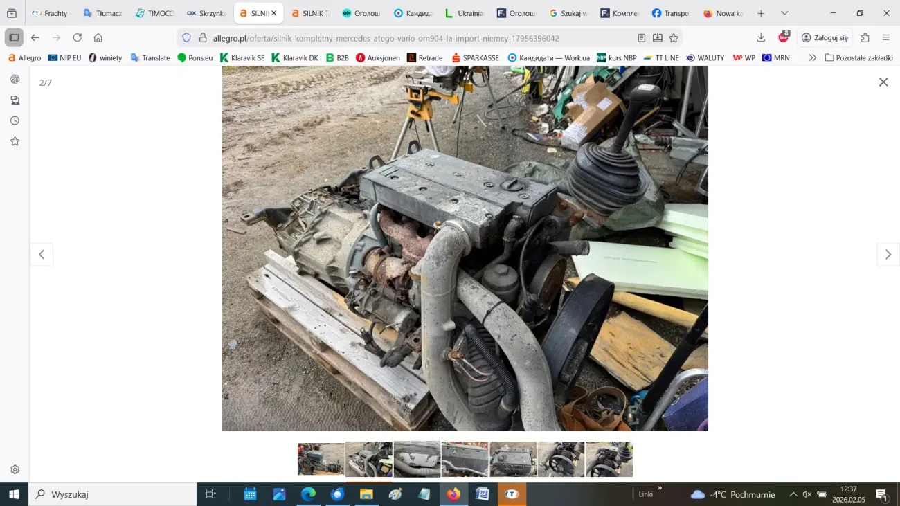 Двигун комплектний Mercedes Atego Vario OM904 LA 4