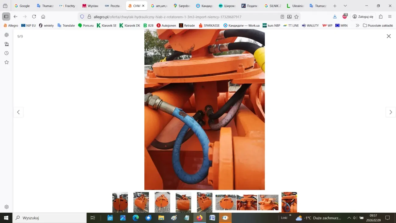 Продам гідравлічний грейфер / захват Hiab 9