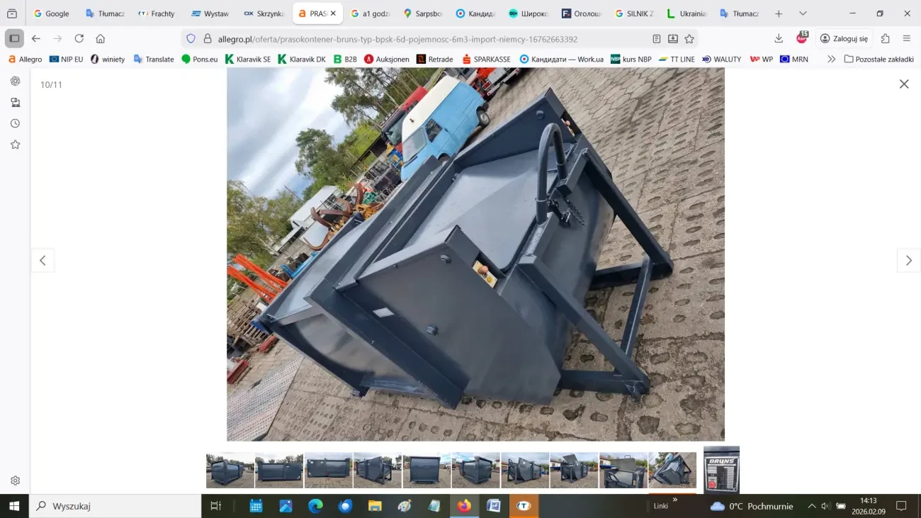 Mобільний прес-контейнер Bruns 10