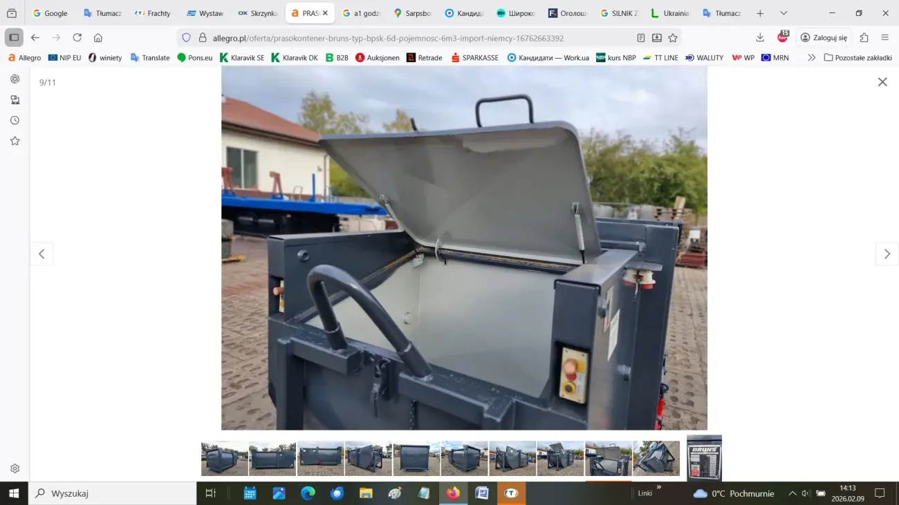 Mобільний прес-контейнер Bruns 9